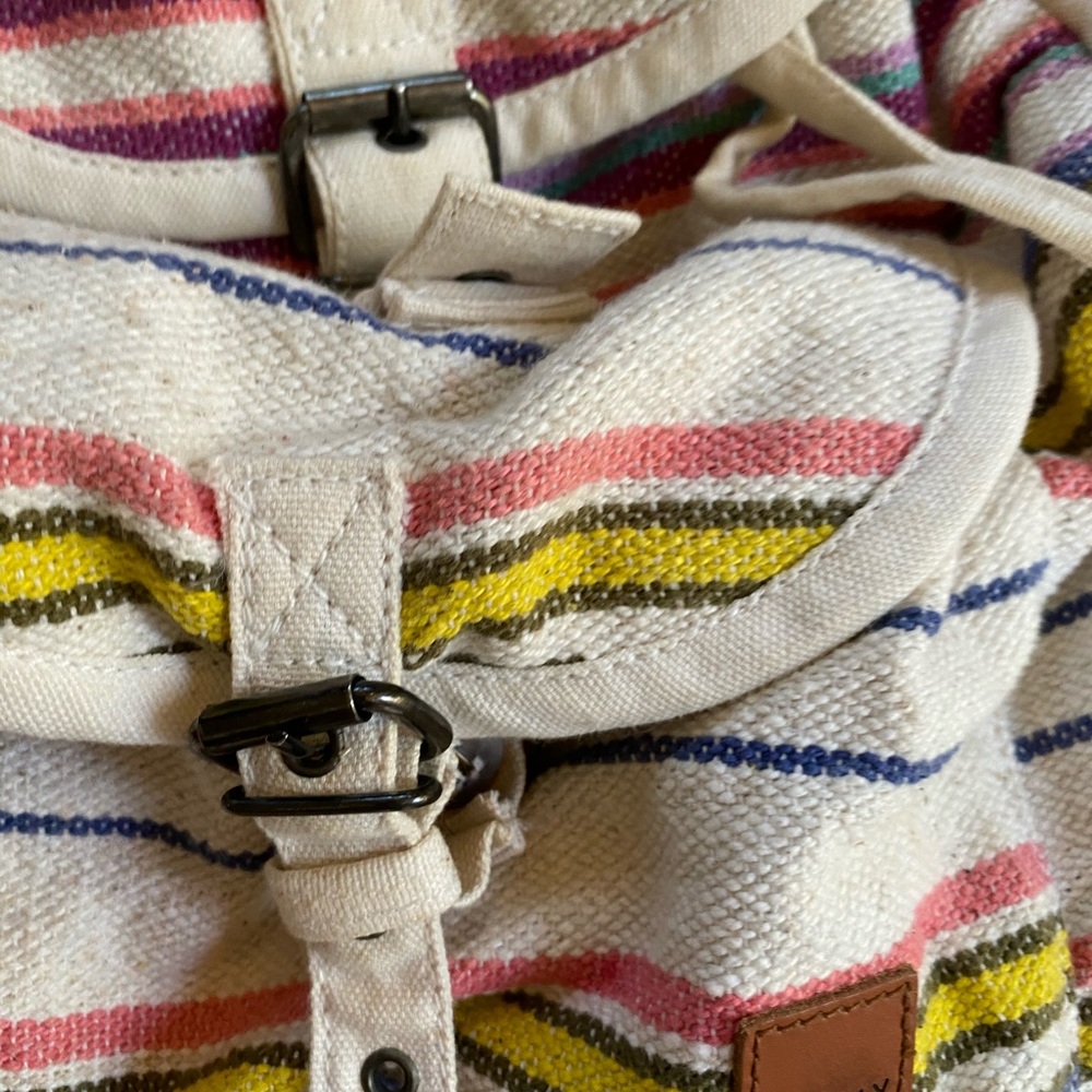 Roxy Canvas Multicolor Backpack - image 5